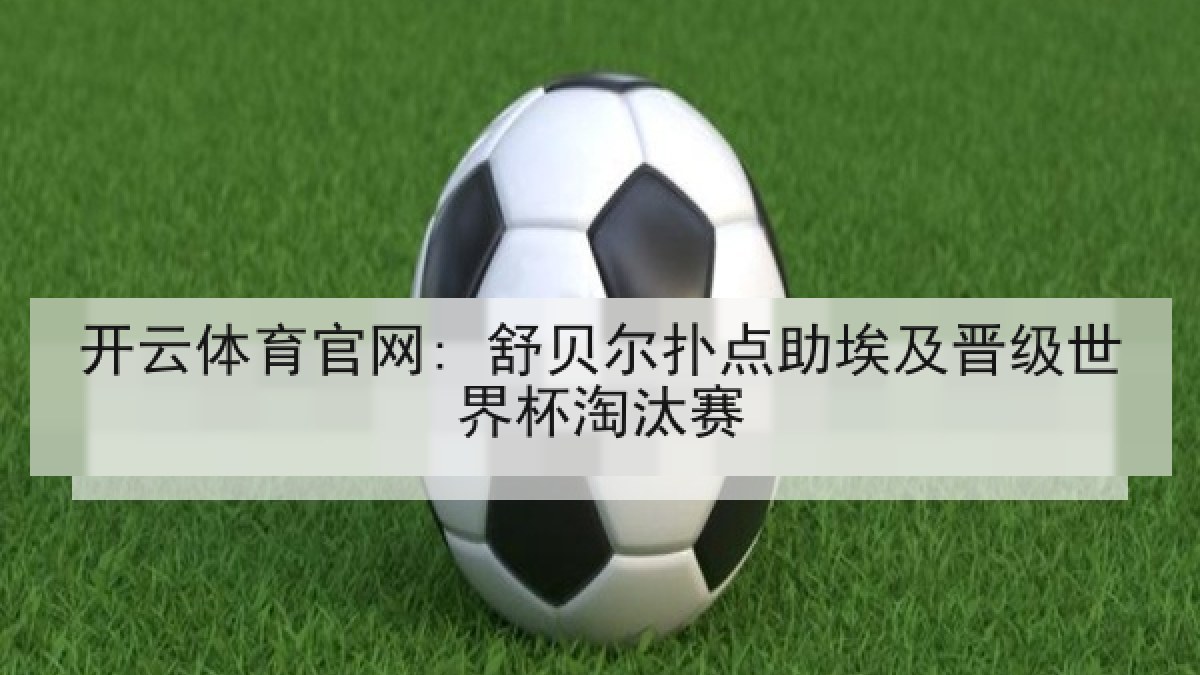 开云体育官网: 舒贝尔扑点助埃及晋级世界杯淘汰赛